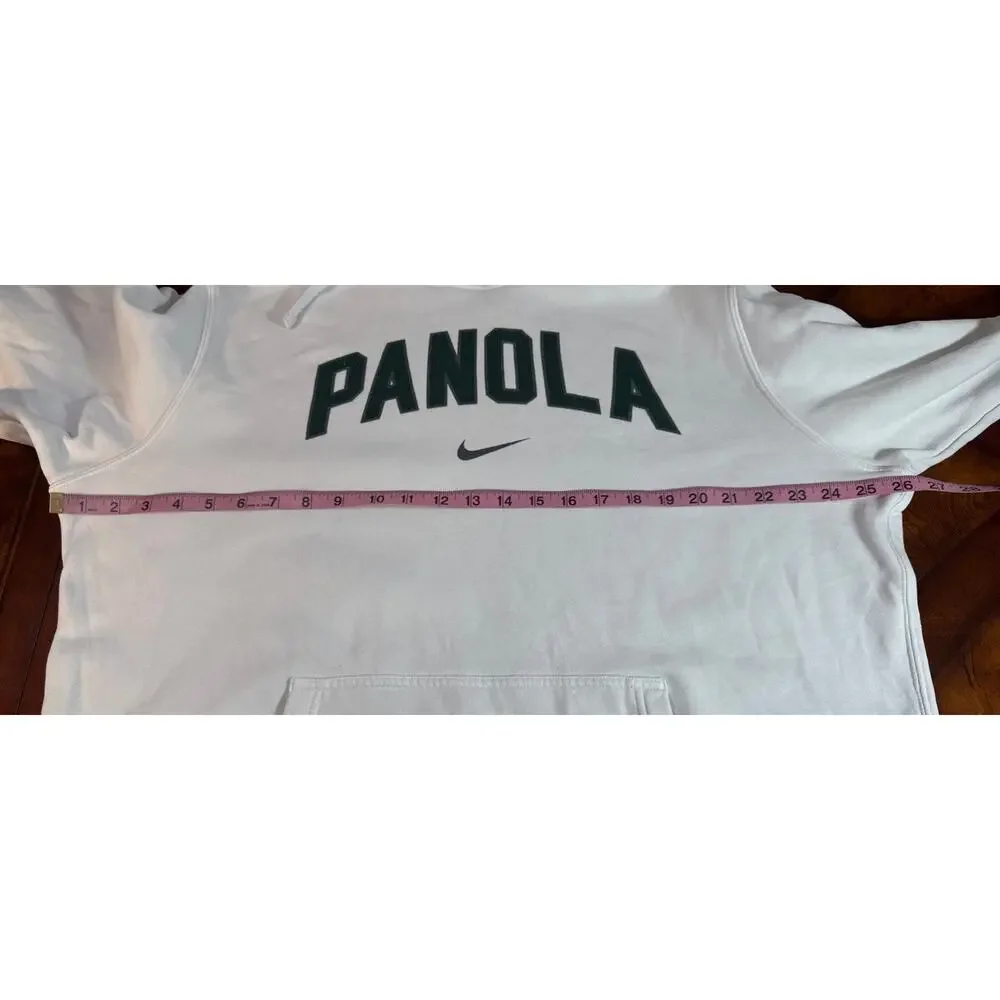 Nike‎ Panola White And Green Hoodie Sweatshirt XL Athleisure Comfort